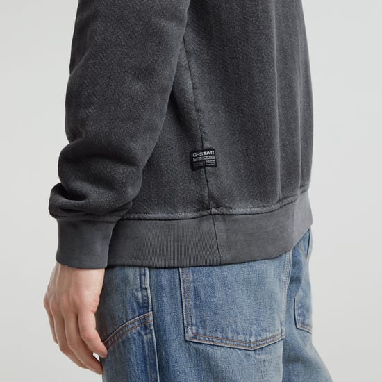 G-Star RAW Destroyed G Logo Washed Sweater - Image 6