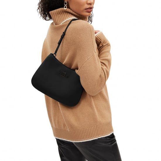 Smooth Leather Penelope Shoulder Bag with Tonal Hardware