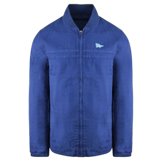 Vans Off The Wall Long Sleeve Zip Up Collared Blue Mens Jacket V0PIFWC