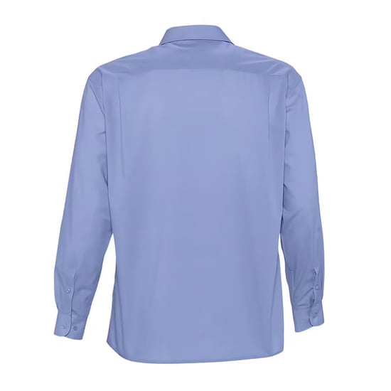 SOLS Heren Baltimore Poplin Overhemd met Lange Mouwen (Middenblauw) - Image 2