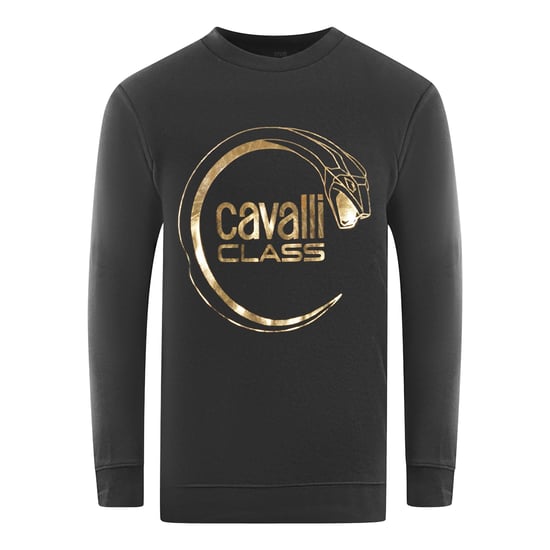 Cavalli Class Piercing Slang Logo Zwart Sweater - Image 1