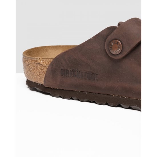 Heren Birkenstock Boston lederen sandalen in bruin - Image 4