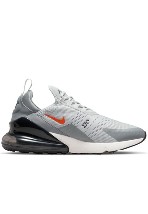 Nike Air Max 270 Sportschoenen, Grijs Mist / Team Oranje Zeil - Image 2