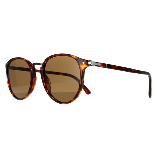 Persol Ovale Heren Havana Bruine Gepolariseerde Zonnebril - Image 2