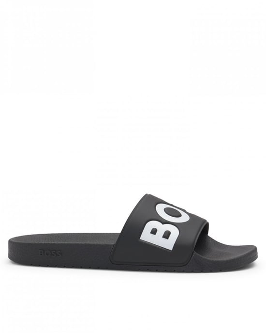 BOSS Orange Aryeh Heren Italiaanse Slippers Met Groot Logo Detail - Image 2
