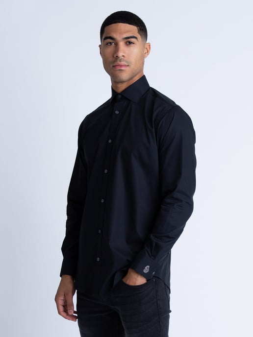 Luke 1977 Men's 40 Shots Regular Fit Shirt in Black