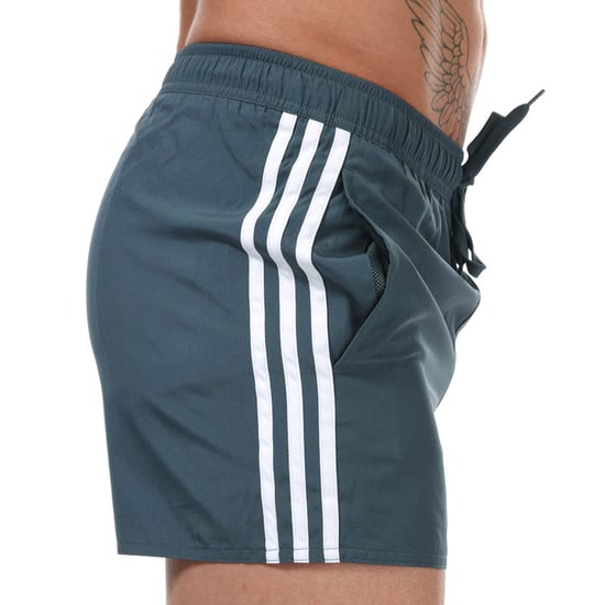 Men's adidas 3-Stripes CLX Swim Shorts in Petrol