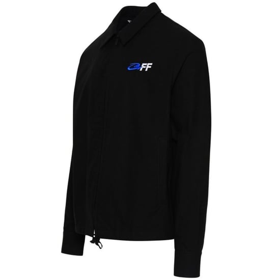 Gebroken wit exact tegenovergesteld zwart hybride shirt met rits - Image 3