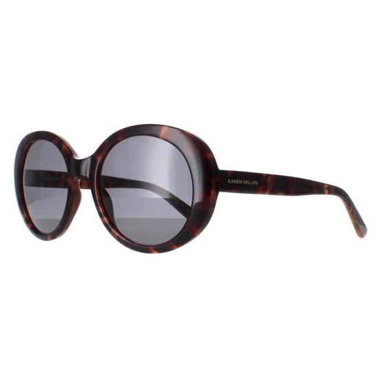 Karen Millen Oval Womens Dark Tortoise Dark Grey KM5051