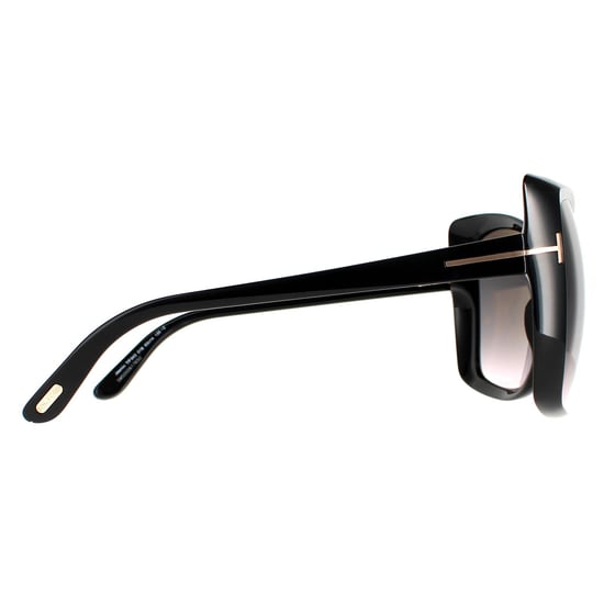 Tom Ford Butterfly Womens Shiny Black Smoke Gradient FT0943 Jasmin Sunglasses