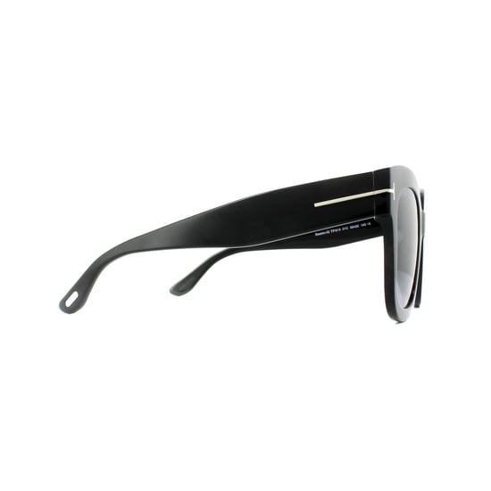 Tom Ford Zonnebril 0613 Beatrix 01C Glanzend Zwart Smoke Grijs Mirror - Image 4
