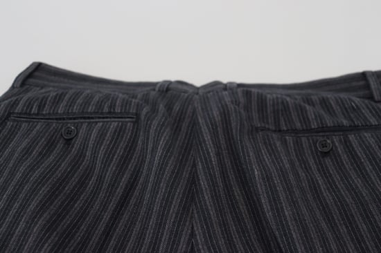 Donkergrijze gestreepte broek - Image 6