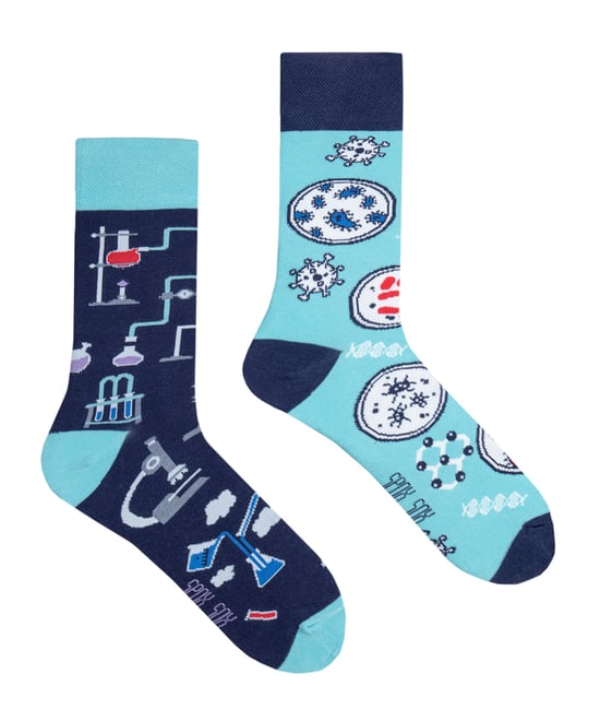 SPOX SOX - Heren & Dames Mismatched Crew Sokken - Laboratorium Sokken - Laboratorium - Image 1