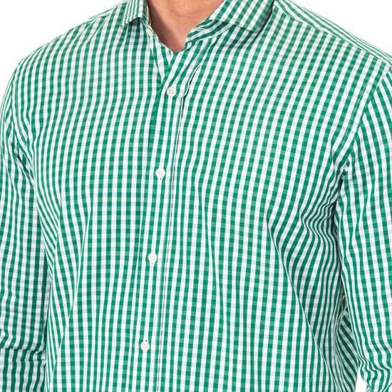 Men's Long Sleeve Shirt with lapel collar HMCJ06