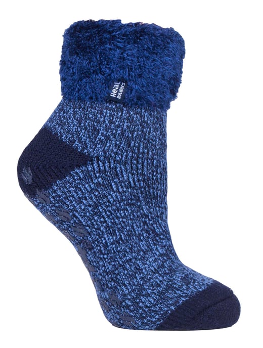 Kinderen Fluffy Bed Sokken | Heat Holders | Warme Cozy Thermo Sokken voor Jongens en Meisjes - Marineblauw - Image 1