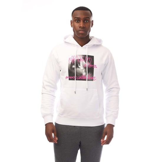 Off White Tornado Type Slim Hoodie voor heren in wit roze - Image 1