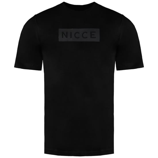 Nicce Short Sleeve Black Crew Neck Mens Cotton Peak T-Shirt 0211 K002 0001