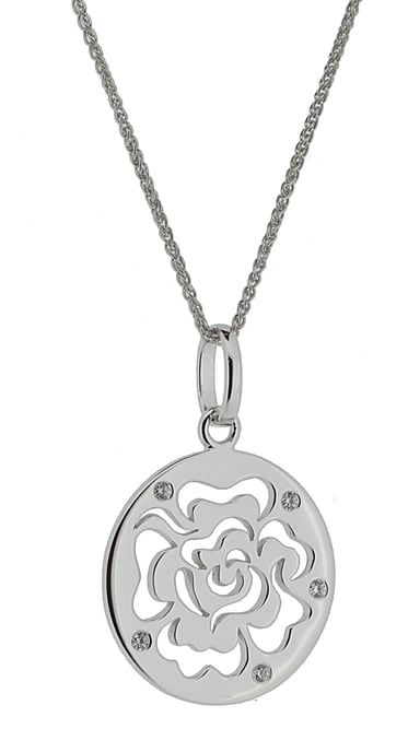 Orphelia 'Fiore' Dames 925 Sterling Zilveren Ketting met Hanger - Zilver ZH-7079 - Image 2