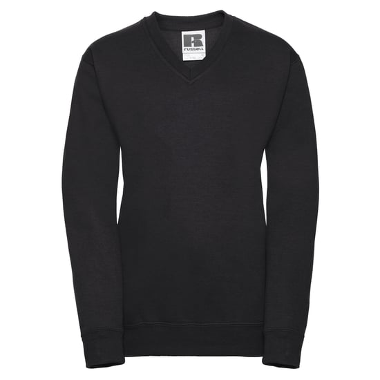 Russell Collection Sweatshirt met V-hals voor kinderen/Kinderen (Zwart) - Image 1