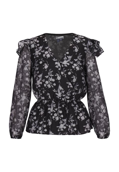 Dreimaster Blouse Dames zwart - Image 1