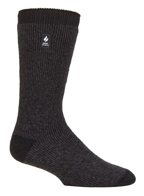 Heat Holders Heren extra dikke warme thermo sokken - Charcoal / Mid Gray Heel & Toe (Berlijn) - Image 1
