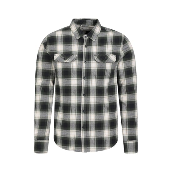 Mountain Warehouse Mens Trace Flannel Long-Sleeved Shirt (Green)