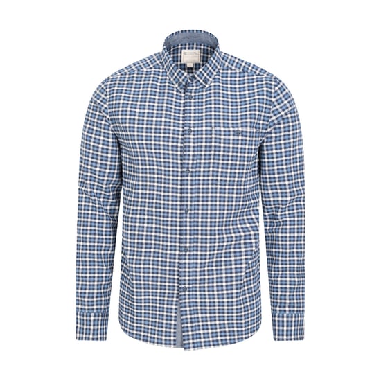 Mountain Warehouse Heren Geruit Biologisch Overhemd (Marine) - Image 1