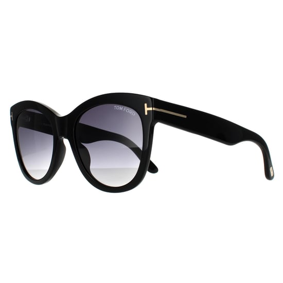 Tom Ford zonnebril Wallace FT0870 01B Shiny Black Smoke Gradiënt - Image 2