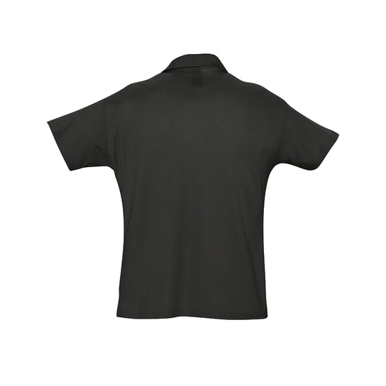 SOLS Heren Zomer II Pique Poloshirt met korte mouwen (Zwart) - Image 2