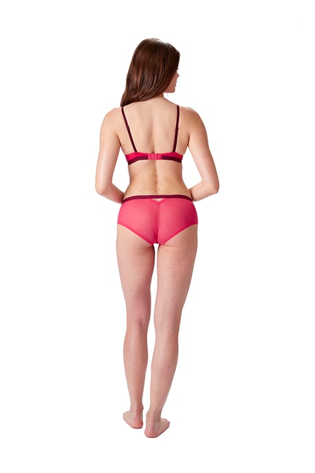 Delicate Lace Underwired T-Shirt Bra - Watermelon