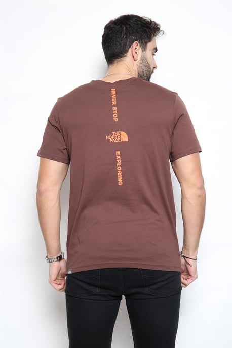 The North Face verticaal T-shirt in paars/oranje - Image 2