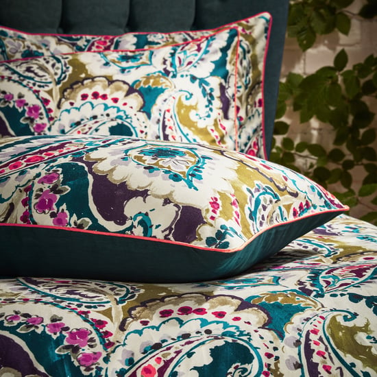 EW by Edinburgh Weavers Aretha Paisley Premium Katoenen Satijnen Kussenhoes Set - Image 2