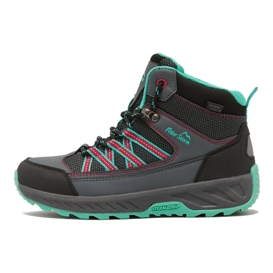 Peter Storm Kids' Broadoak Mid Waterproof Walking & Hiking Boots with StormGrip Outsole