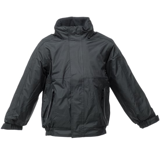 Regatta Kids/Childrens Waterproof Windproof Dover Jacket (Black/Ash)