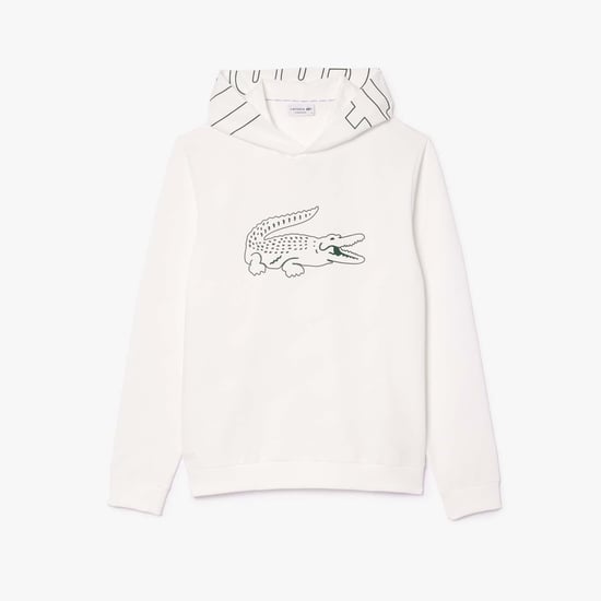 Men's Lacoste Loungewear Hoodie in Cream