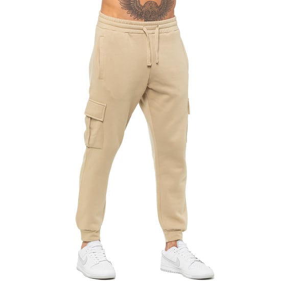 Enzo | Heren Cargo Joggers - Stone - Image 3
