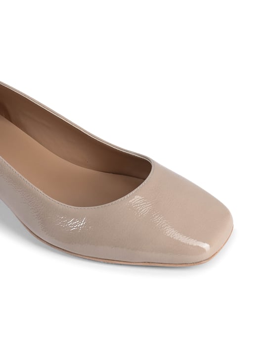 V Italia Ballerina met hak voor dames Sofia Naplack Cappuccino - Image 4