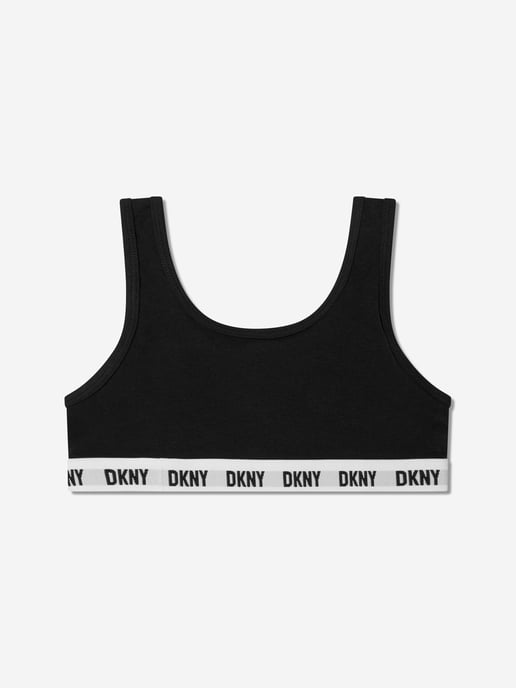 DKNY Girls 3 Pack Sports Bra Set in Black