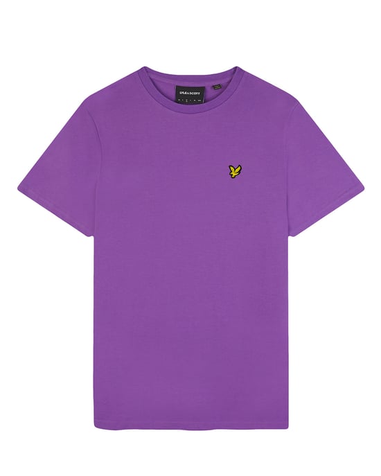 Lyle & Scott merk borstlogo kaart paars T-shirt - Image 4