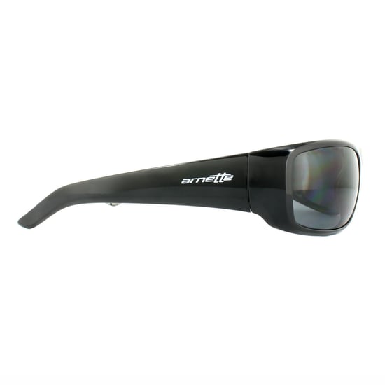 Arnette Sunglasses Hot Shot 4182 214981 Polished Black Graphics Inside Grey Polarized