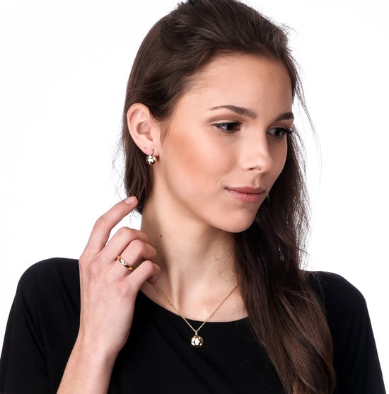 Orphelia 'Linn' Women's 925 Sterling Silver Drop Earrings - Gold ZO-7130/G