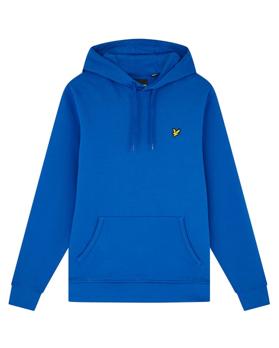 Lyle & Scott trui met capuchon in blauw - Image 1