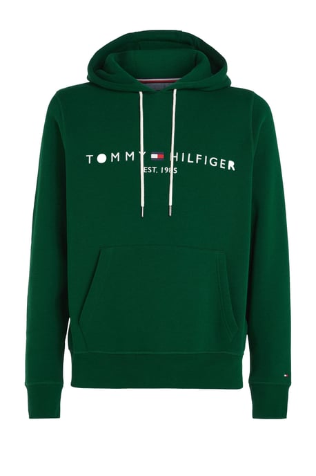 Tommy Hilfiger hoodie met biologisch katoen prep green - Image 1