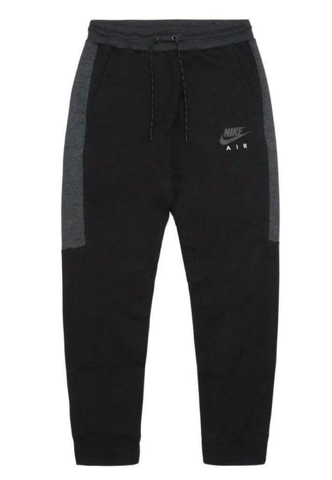Nike Air heren fleece trainingspak volledige set in zwart - Image 3