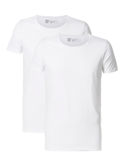 Petrol Industries - 2-pack Basic Crew Neck T-shirts Men - Bright White
