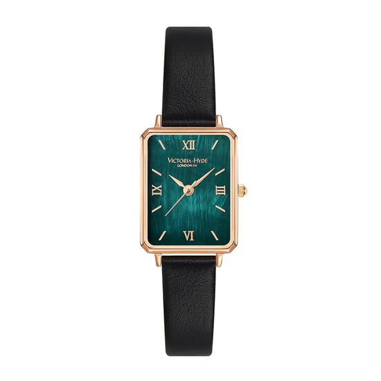 Victoria Hyde Horloge Hampton in Zwart Groen - Image 1
