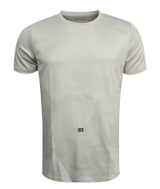 Puma X STAMPD Mens T Shirt Tee Short Sleeve Top Oatmeal 572566 37 RW76
