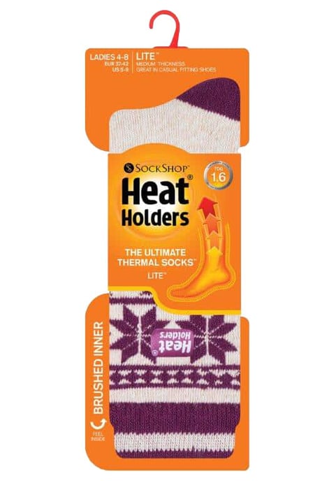 Heat Holders Thermische sokken met dun patroon voor dames - Whitebirk - Image 2