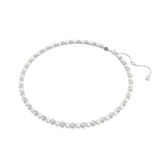 Swarovski 'Matrix Pearl' Dames Sieraden Ketting van Basis Metaal - Zilver 5689623 - Image 2