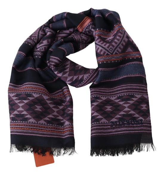 Missoni Heren Multicolor Geometrische Wollen Unisex Halsdoek Sjaal - Image 3